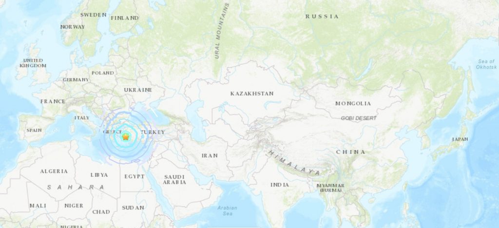 爱琴海发生 M7.0 地震，并伴随海啸，强烈冲击土耳其与希腊
