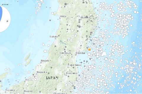 日本东海岸发生7级地震